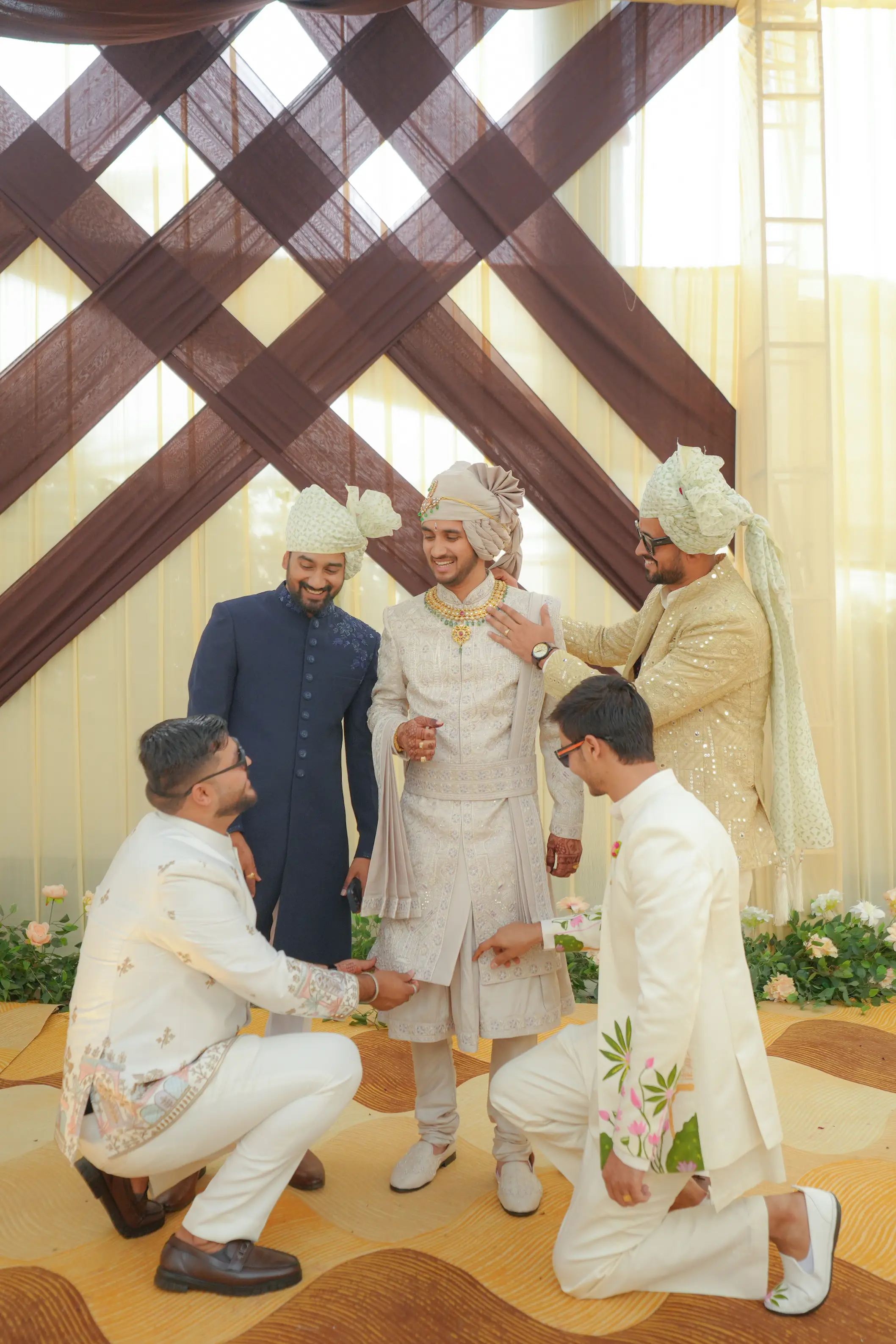 Harshit and Nilanshi wedding portrait in Rajasthan