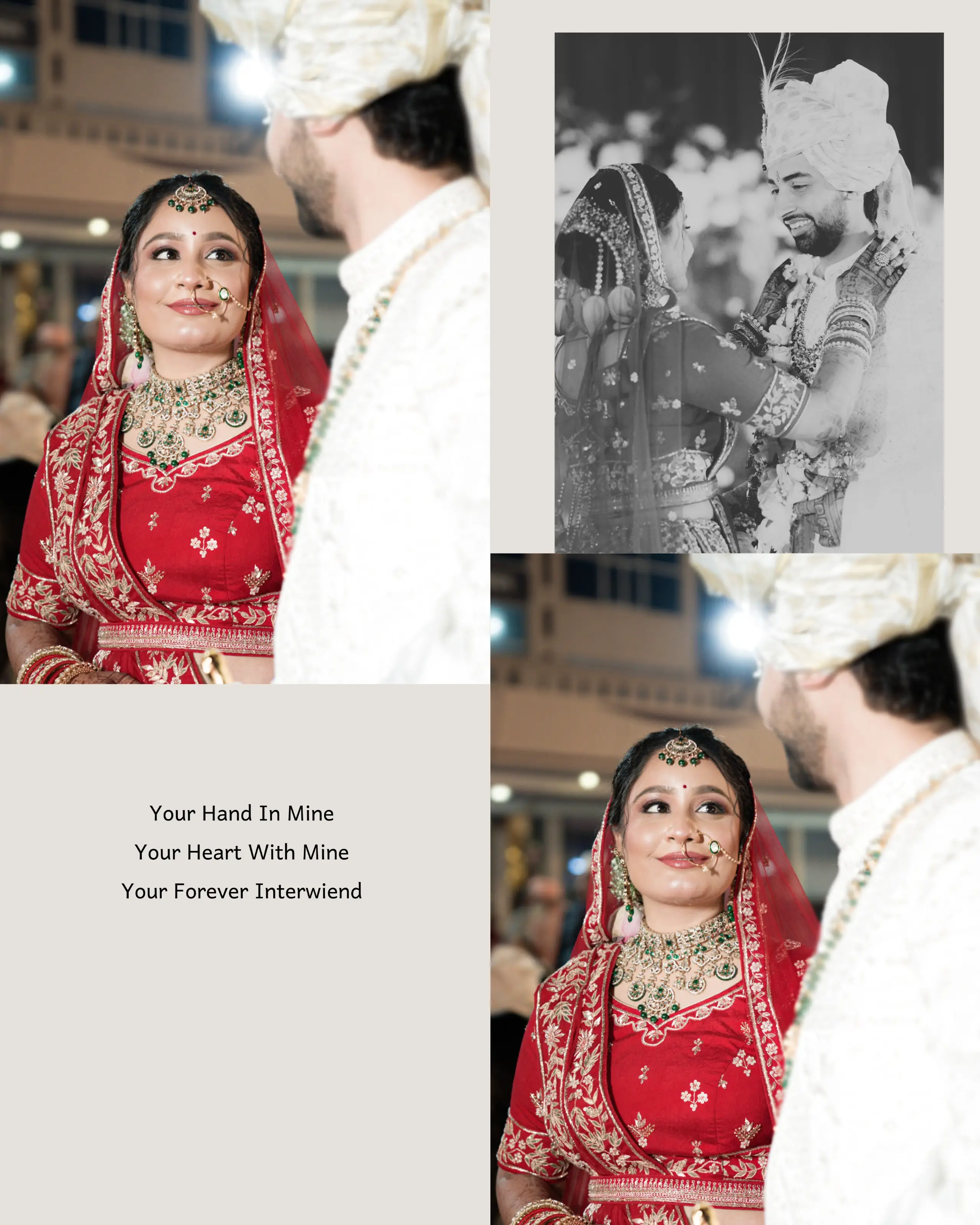 Sharad and Prachi candid wedding moment